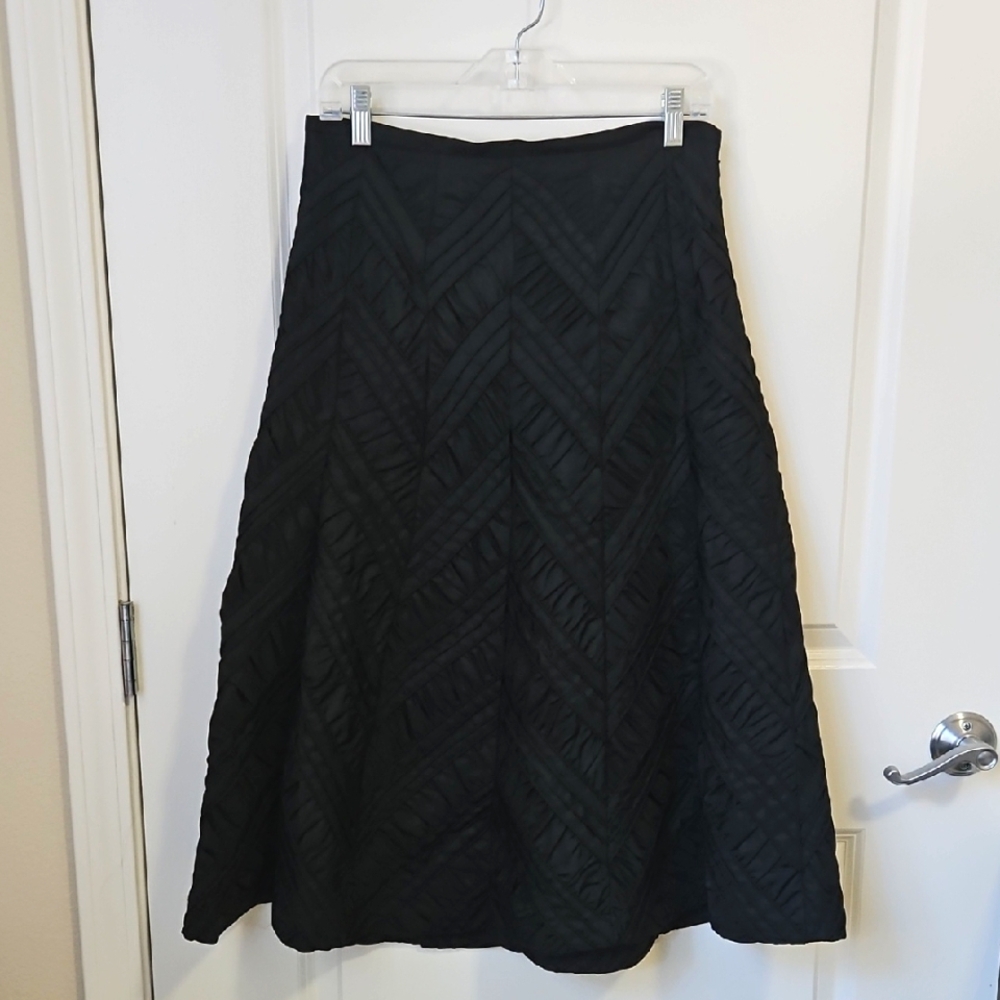 Sigrid Olsen Corded Pintuck A-line Skirt
